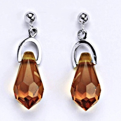 Čištín krystal sklo oranžové NŠ 1191