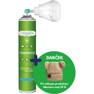 Martons Oxygen Inhalačný Kyslík O2 14 l 99,5 % 1ks + náustok