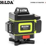 UNI STR Лазерен нивелир hilda 4d, 30 м, 16 линии, зелен лъч (uni-010879)