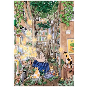 Magnolia - Puzzle In the Forest of Books - 1 000 piese