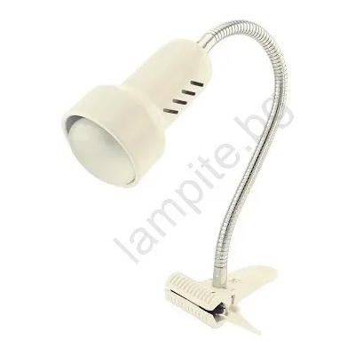 Temar Лампа с щипка LOLEK 1xE14/24W/230V бяла (TM0083)