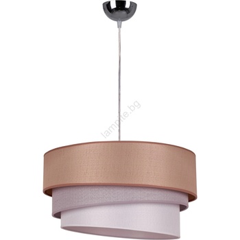 Image 1 of Duolla - Пендел TRIO 1xE27/40W/230V Ø 45 см кафяв/сив/сребрист (DU8338)