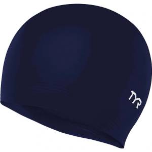 Tyr latex swim cap тъмно син