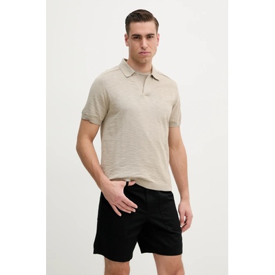 Къс панталон с лен Calvin Klein Jeans (J30J327300)