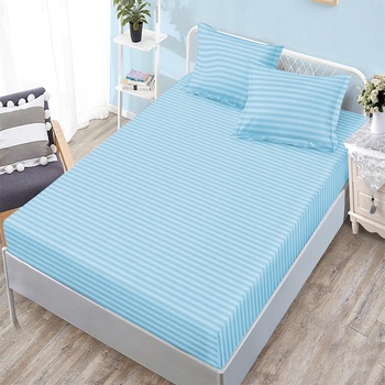 EmonaMall Едноцветен долен чаршаф с ластик и две калъфки (за матрак от 160x200 до 180x200) EmonaMall, 3 части - Модел S18246 (S18246-3333f5-16)