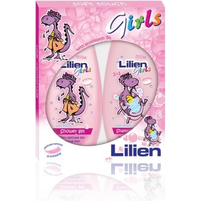 Lilien pre dievčatá kúpeľová pena 2 v 1 400 ml + sprchový gél 400 ml darčeková sada
