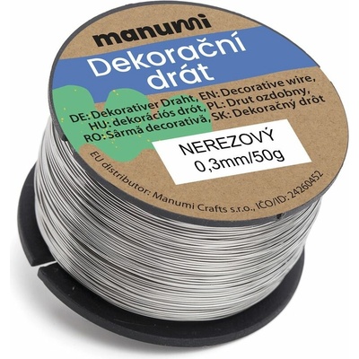 Hobby dráty Nerezový drát 0,3/50g