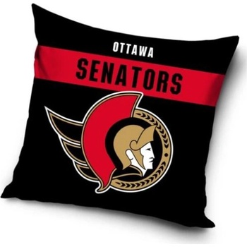 TipTrade Velurový Polštář NHL Color Ottawa Senators 40x40