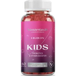 Vesantech Kids, Детски пробиотик, 5 милиарда CFU, 60 гуми