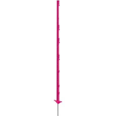 Plastový sloupek pro elektrický ohradník, délka 156 cm, 11 oček, růžový