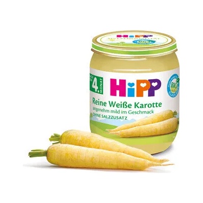 Hipp пюре БИО Бял морков - 125 г