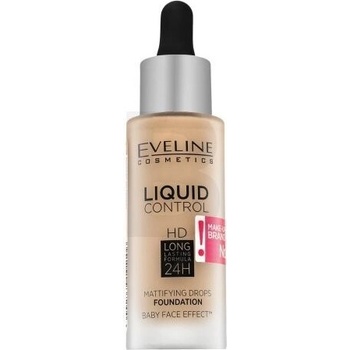 Eveline Cosmetics Liquid Control Tekutý make-up s pipetou 01 Light Beige 32 ml