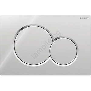 Geberit 115.770. 21.5 - Бутон за промиване Sigma01 Round 24, 6x16, 4 см гланцов хром (GB0015)