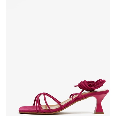 Ojju Тъмнорозови дамски сандали с връзки от велур OJJU Ojju | Rozov | ЖЕНИ | 36