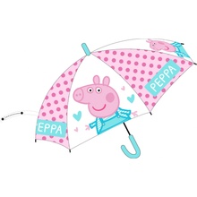 Peppa pig deštník dětský holový růžovo tyrkysový