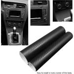  7d Декоративно автомобилно wrap фолио 1.52 x 18m черен карбон black carbon