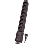 Lestar Защитен разклонител LESTAR LZRM 810 BW 3m Black (LZRM 810 BW G-A K.:CZ 3M IEC320)