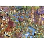 Heye - Puzzle Francois Ruyer: Bunnytown - 1 000 piese