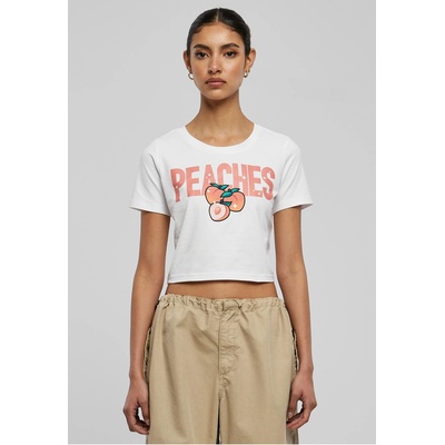 Mister Tee Тениска Peaches Cropped Tee white XXLUB-MST011-00220 - Камуфлаж, размер XS