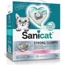 SANICAT Strong Clumps bentonitový kočkolit Baby powder 10 l