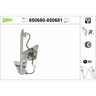 Zvedací zařízení oken VALEO 850681