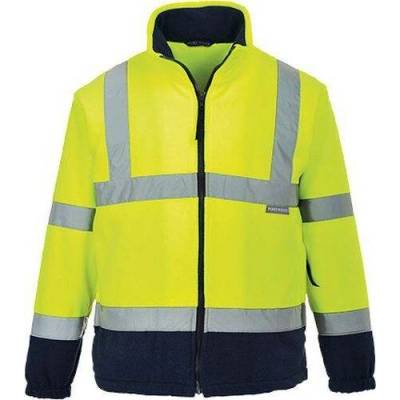 Portwest reflexní fleecová bunda Hi-Vis žlutá/modrá