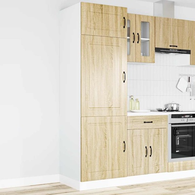 vidaXL Кухненски шкаф, Kalmar, дъб сонома, инженерно дърво (853630)