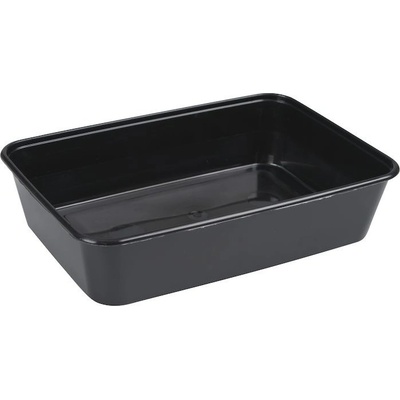 ABENA - Vanička / miska hranatá REUSE černá 500 ml (PP) (50 ks)
