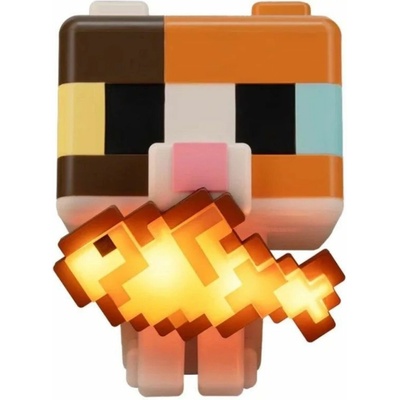 Lampička Lampička Minecraft - Cat with Tropical Fish