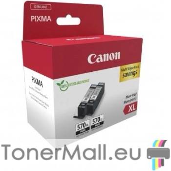 Canon Комплект 2бр. мастилени касети Canon PGI-570XL Black (0318C010AA)