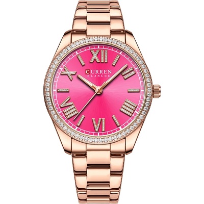 Curren Дамски часовник Curren Kairra, Розово злато / Розов (CURREN-9088-ROSEGOLD-PINK)