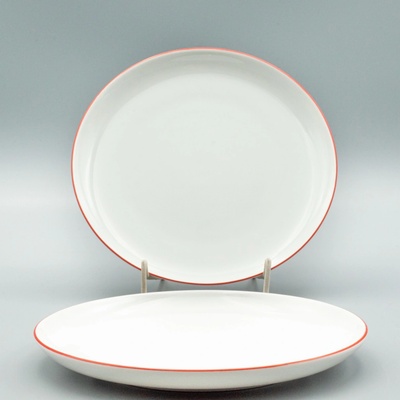 Thun TOM červená linka Porcelánový Talíř dezertní 19 cm
