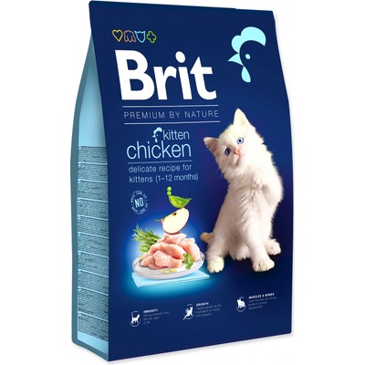 Brit Premium by Nature Kitten Chicken 8 kg – Zboží Mobilmania