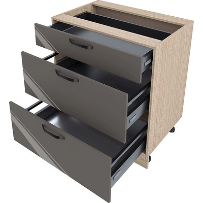 ИРИМ Долен кухненски шкаф Сити МФ-Антрацит гланц-05-55 80 см