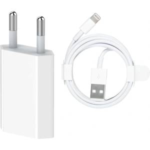 Planet Tech Зарядно съвместимо с Apple, 220V, 5W, с Lightning кабел (0030)