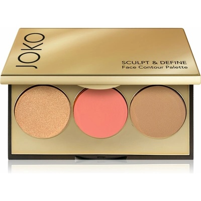 JOKO Sculpt & Define kontúrovacia paletka na tvár 01 Sun Kissed Glow 8 g