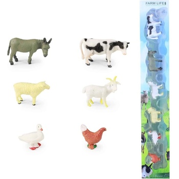 Rappa Комплект фигурки Животни от фермата - 6 броя, 3-6 см (218161)