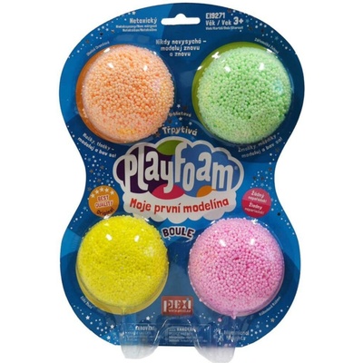 PEXI Kuličková modelína PlayFoam 4pack třpytivá 4 barvy