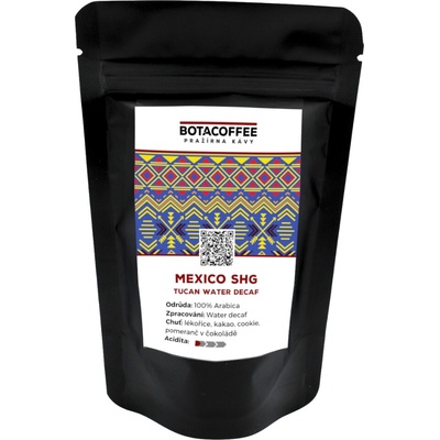 BotaCoffee Mexico SHG Tucan water Decaf bezkofeinová káva 70 g