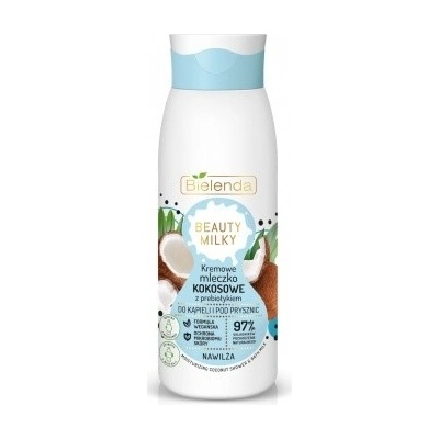 Bielenda Beauty Milky Kokosové mlieko + Probiotiká hydratačné sprchové mlieko 400 ml