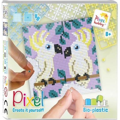 Pixelhobby Мозайка с пиксели Classic, Pixelhobby, 48x48 пиксела - Какаду (44043-Cockatoo)