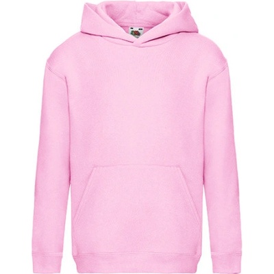 Fruit of the Loom Detská Mikina s kapucňou 62-037-0 Light Pink