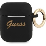 Guess Калъф Guess GUA2SSSK Vintage Script за Apple AirPods, черен/силикон (GUE001375)