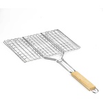 Muhler Скара за бургери Muhler 1001837N, 32x19x47.5 см, Дървена дръжка, Инокс (1001837N)