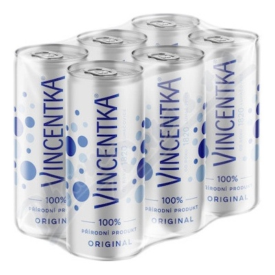 Vincentka přírodní plech multipack 6 x 250 ml