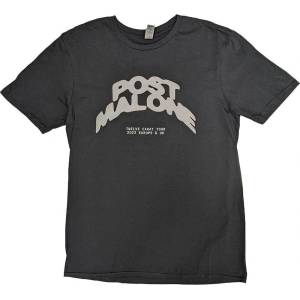 Post Malone Curved Logo 2023 Tour Dates (Back Print & Ex-Tour) Black M Риза (POSTTS15MB02)