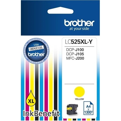 Brother LC-525XLY оригинална касета, жълт (BLC-525XLY)