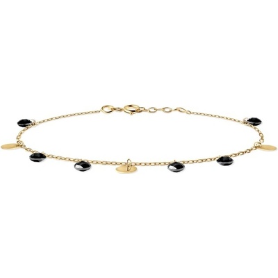 SAVICKI Náramok s príveskom žlté zlato so zirkónom 19 cm - B-B-B0273-00164-585-Z