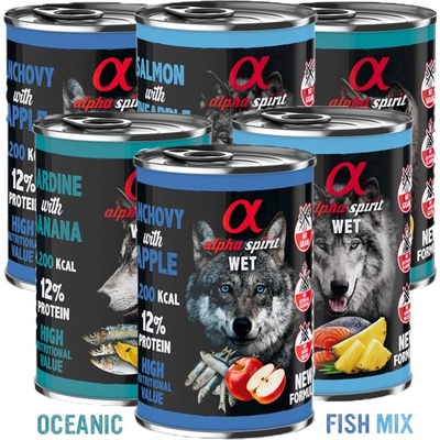 Alpha Spirit Oceanic Fish Mix 6 x 400 g