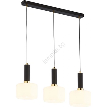 JUPITER 1854 - VA3 - Полилей на въже VANES 3xE27/60W/230V златна/черна (10701854)